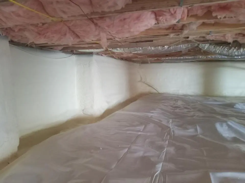 Crawl space encapsulation with closed-cell spray foam for Roof Maintenance in Dixon